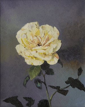 Заказ картины "Белая роза"