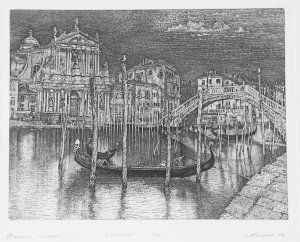Заказ картины "Венеция, гондолы 1982"